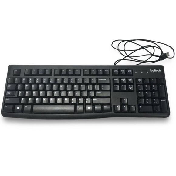 Logitech K120 USB Keyboard for PC - Black - Picture 1 of 4